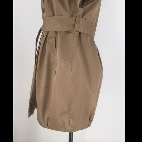 DIVIDED Size 10 Khaki Mini Dress - Picture 6 of 11